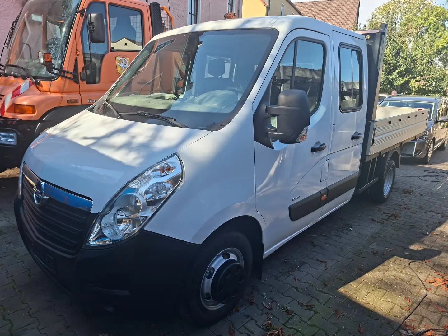 Opel Movano Pritsche L3 DoKa  Zwillingsber. Klima Standhz. AHK Weiß - 1