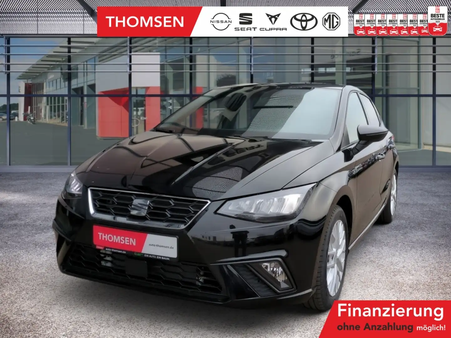 SEAT Ibiza 1.0 TSI FR Navi LED Winterp. PDC SHZ LM Schwarz - 1