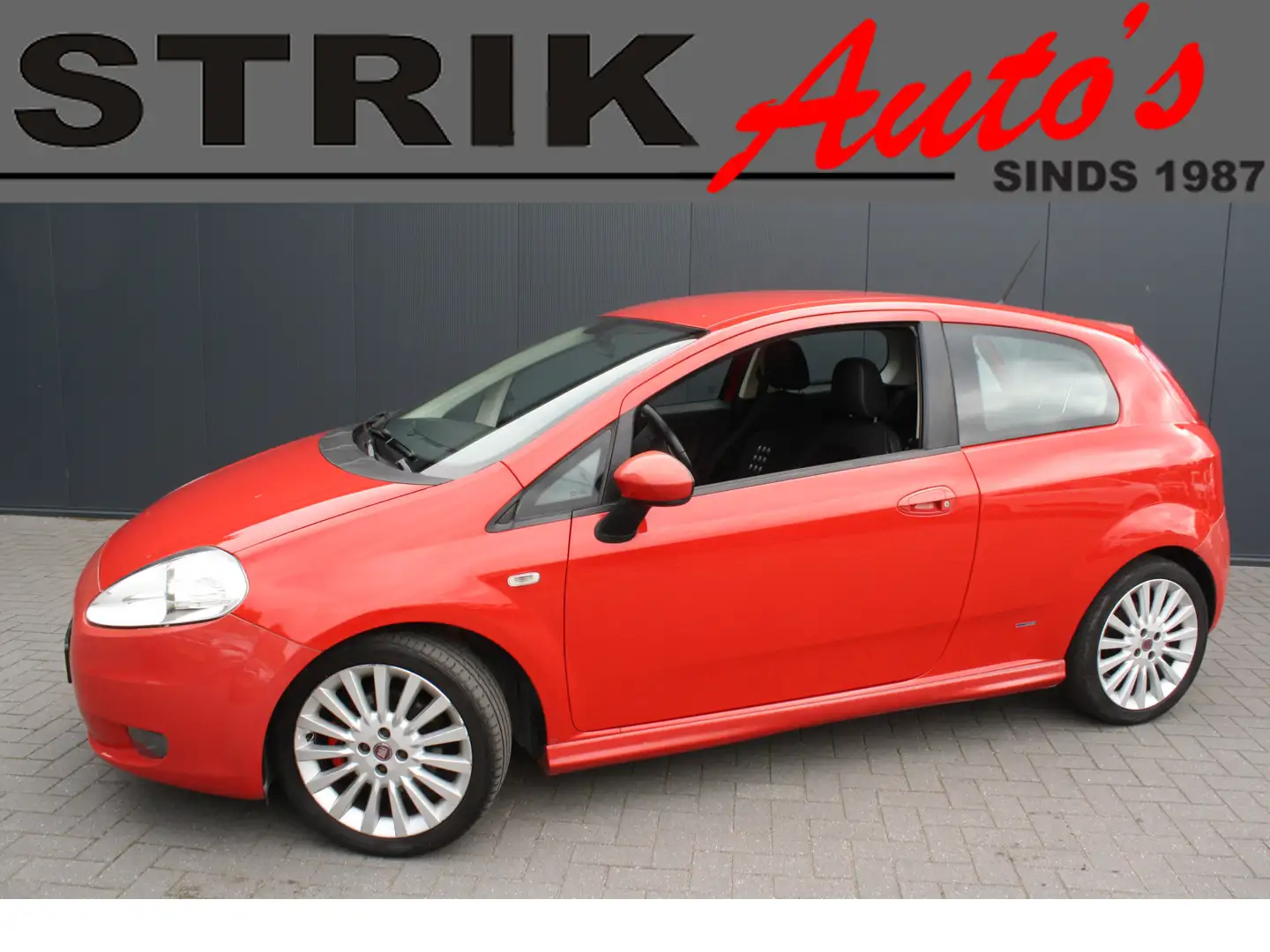 Fiat Grande Punto 1.4-16V 120PK Sport - AIRCO - 2E EIGENAAR Rouge - 1