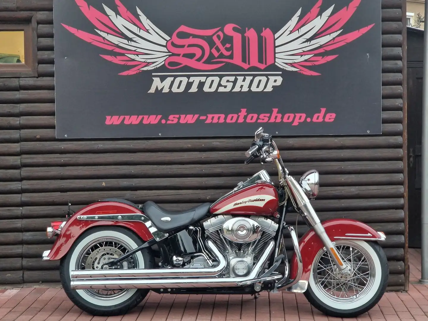 Harley-Davidson FLSTI Softail Heritage *Pearl Red* Rot - 1