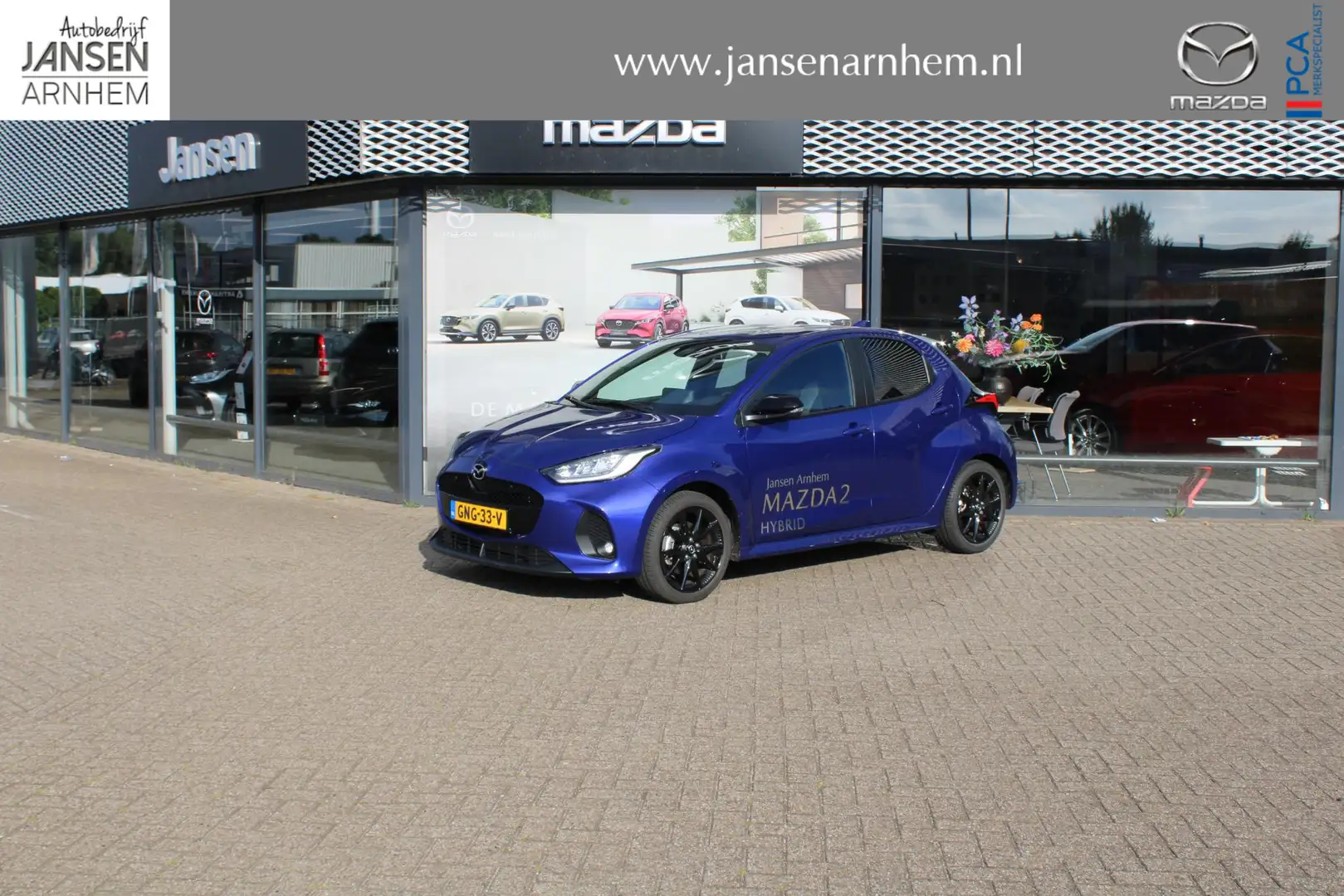 Mazda 2 Hybrid 1.5 Homura 116 , Demovoordeel € 5.540-, Aut Blauw - 1