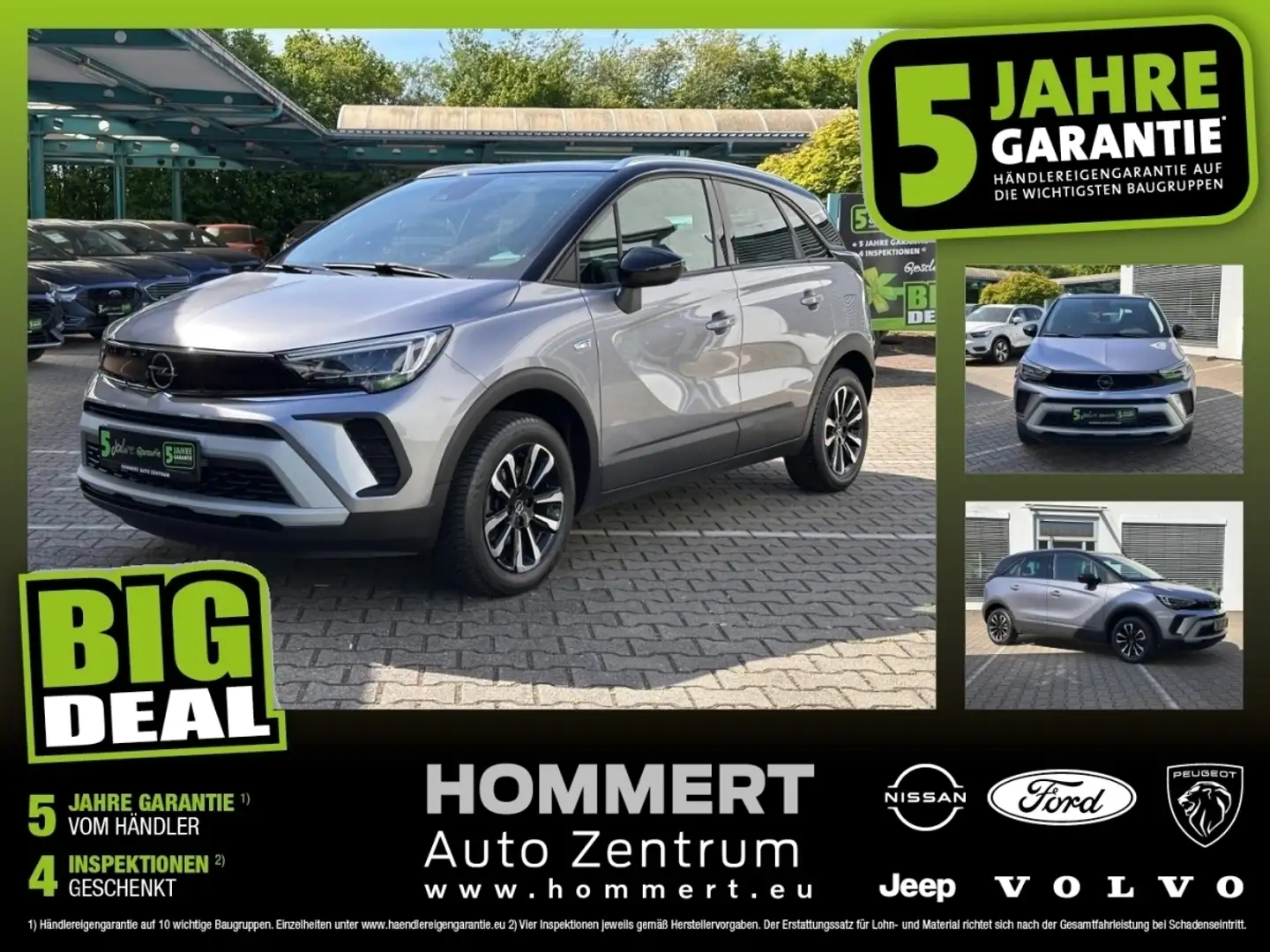 Opel Crossland 1.2 Turbo Elegance *Pano*Navi* Gris - 1