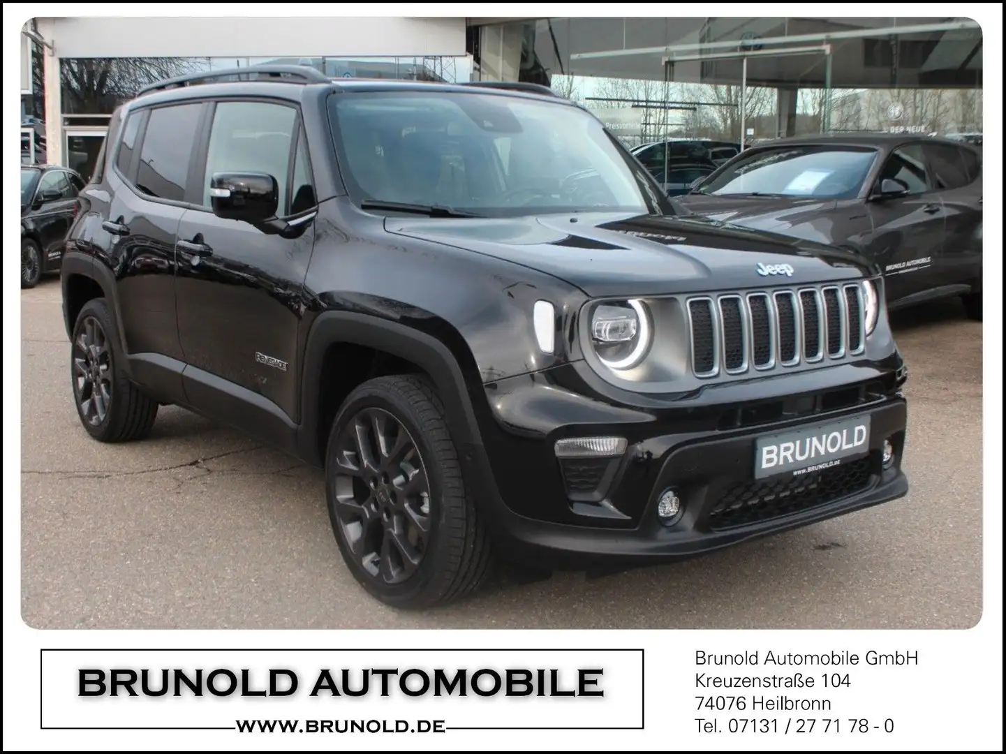 Jeep Renegade RENEGADE PHEV MY23 S 4x4+LED+19"+ACC+LEDER Schwarz - 1