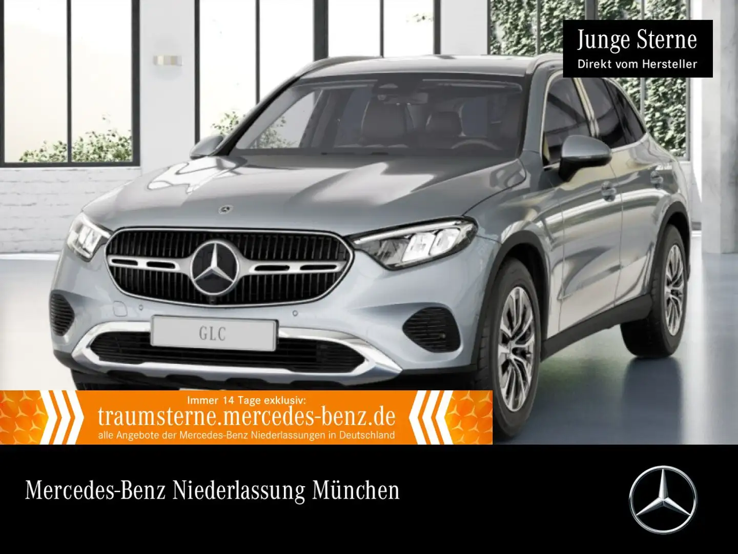 Mercedes-Benz GLC 220 d 4M AVANTG+LED+KAMERA+TOTW+KEYLESS+9G Silber - 1