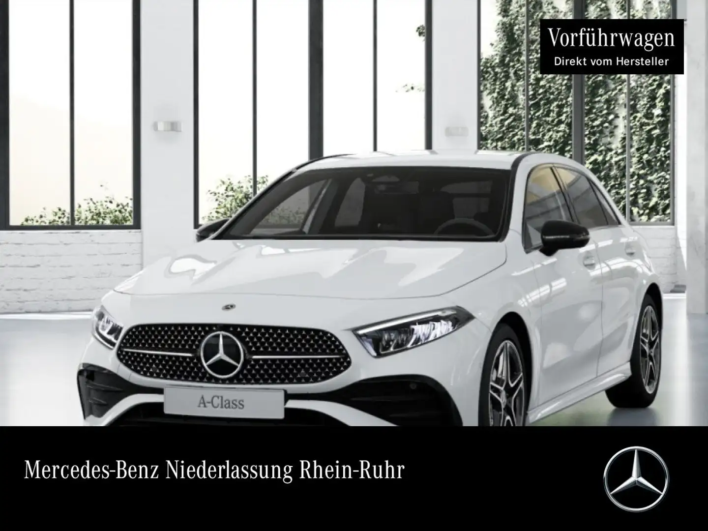 Mercedes-Benz A 200 AMG+NIGHT+AHK+LED+KAMERA+TOTW+KEYLESS+7G Weiß - 1