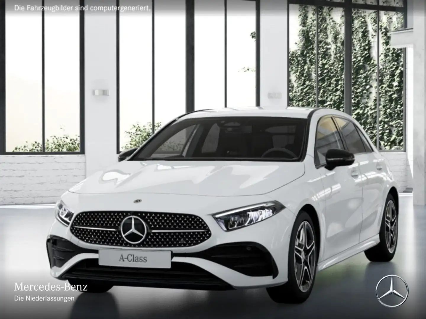 Mercedes-Benz A 200 AMG+NIGHT+AHK+LED+KAMERA+TOTW+KEYLESS+7G Weiß - 2