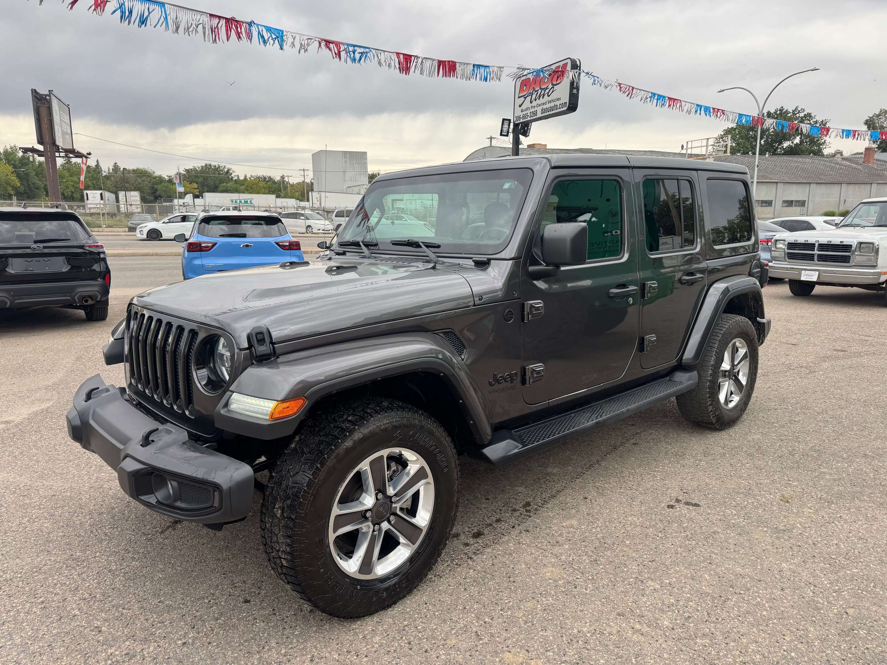 Gray 2021 Jeep Wrangler SUV / Crossover Four-Wheel Drive Automatic