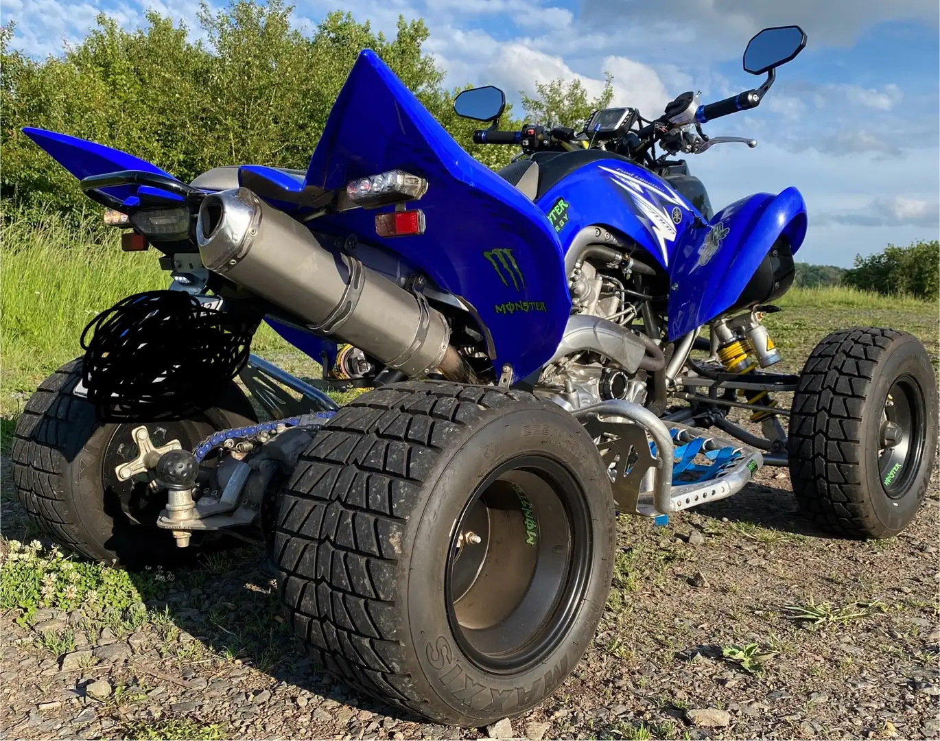 Yamaha Raptor 700 LOF,Supermoto,Kw ,Laut,Schnell,viele Extras! Bleu - 1