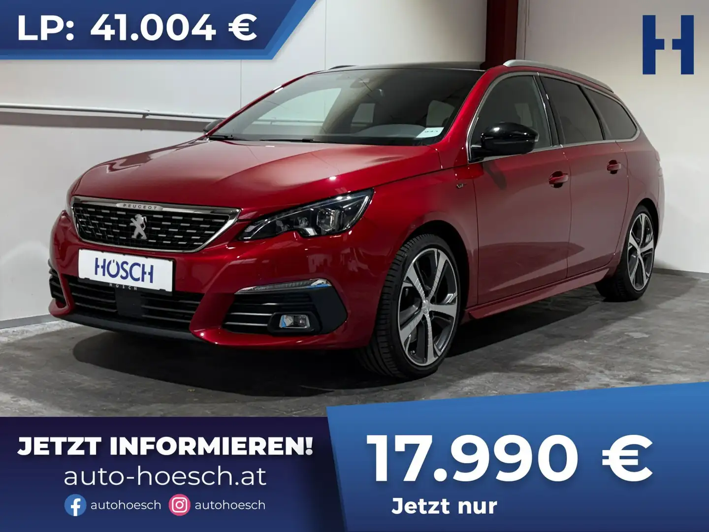 Peugeot 308 SW PureTech 225 GT Aut. 8-fach PANO KOMFORT ACC ++ Rot - 1