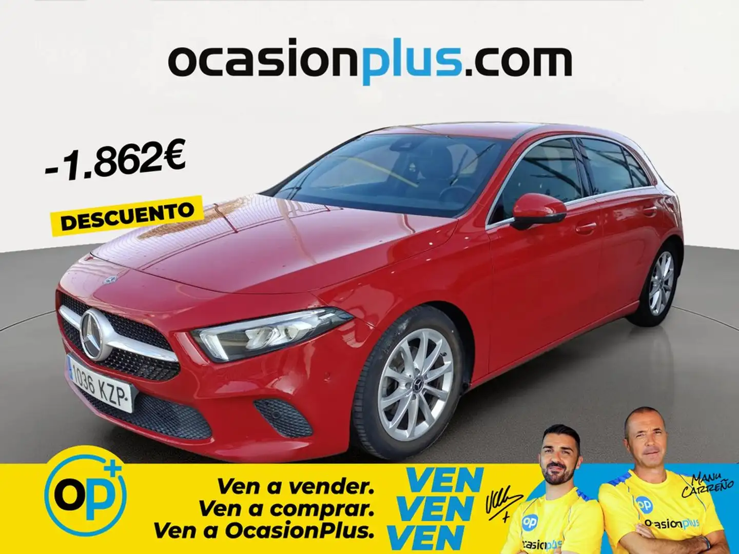 Mercedes-Benz A 180 180d 7G-DCT Rojo - 1