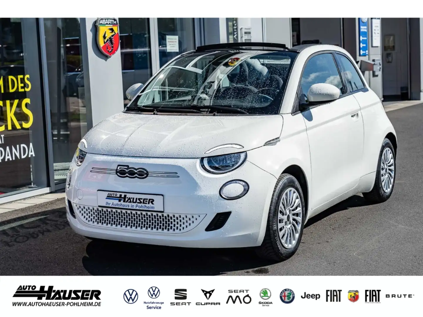 Fiat 500e MY23 42 kWh NAVI KAMERA TEMPOMAT APPLE ANDROID Wit - 1