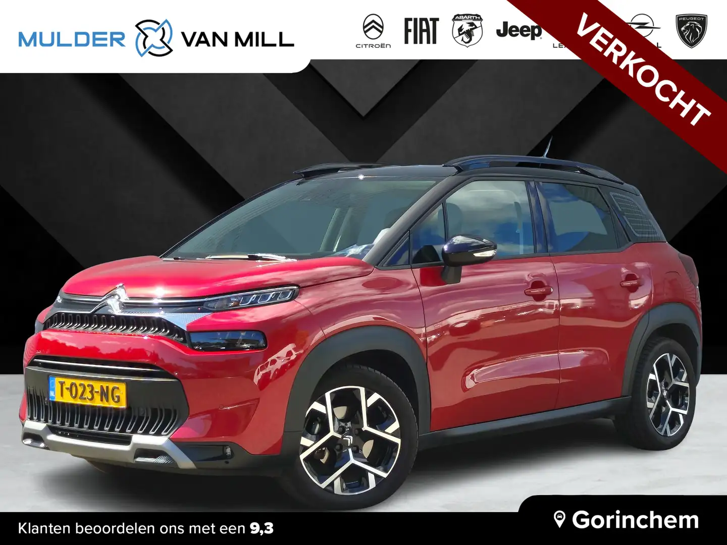 Citroen C3 Aircross Shine Pack 1.2 Turbo EAT6 | TREKHAAK | VERSTELBARE Rosso - 1