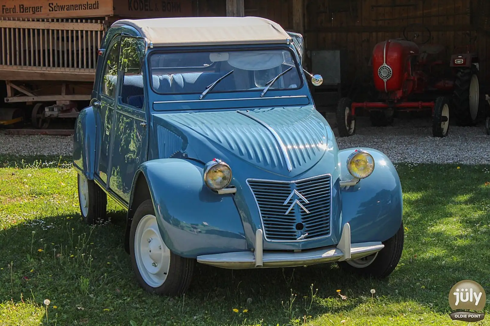 Citroen 2CV -A AZ/1-Citroën–Puristischer Charme aus der Nac... Blauw - 1