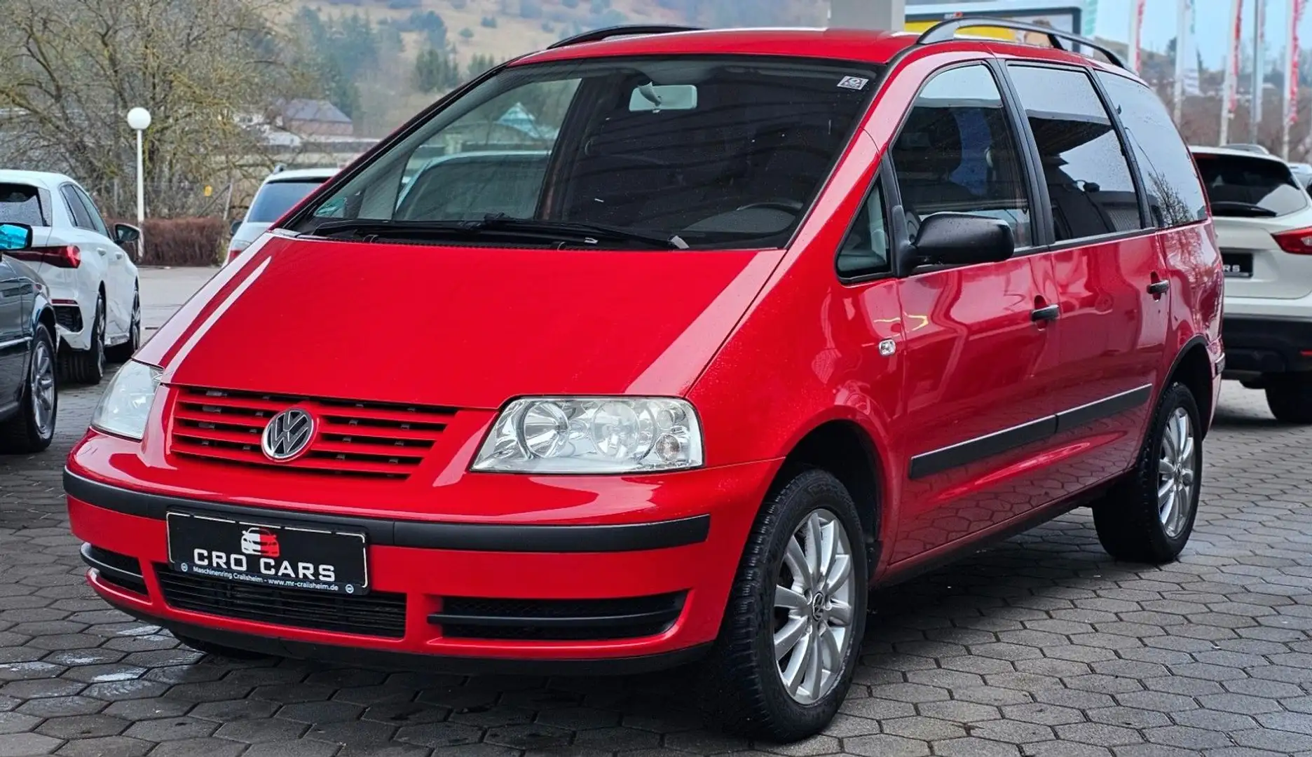 Volkswagen Sharan Basis*TÜV NEU*6 Sitzer* Rood - 2
