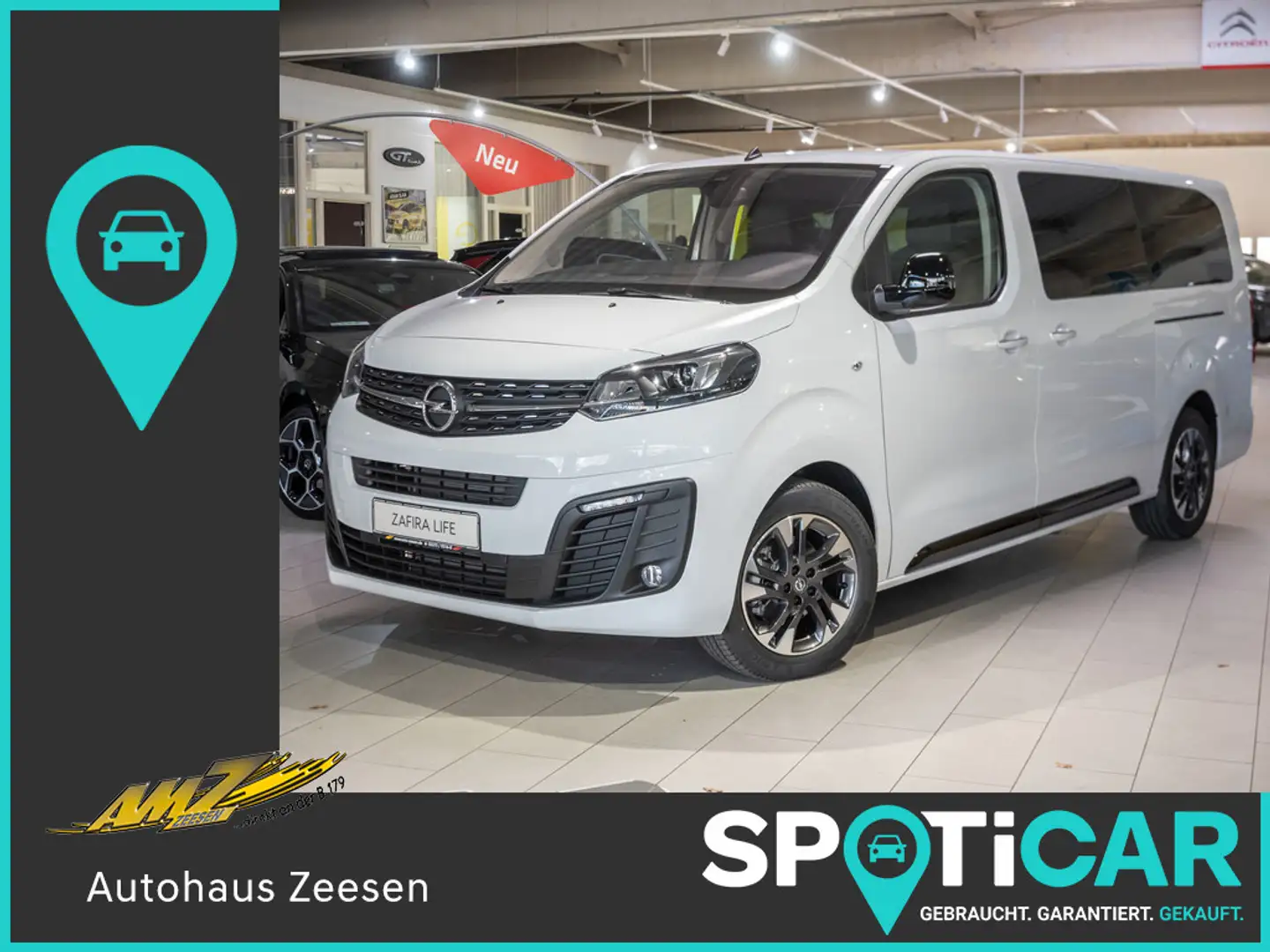 Opel Zafira Life 2.0 Tourer L L3 STANDHZ NAVI ACC Blanc - 1