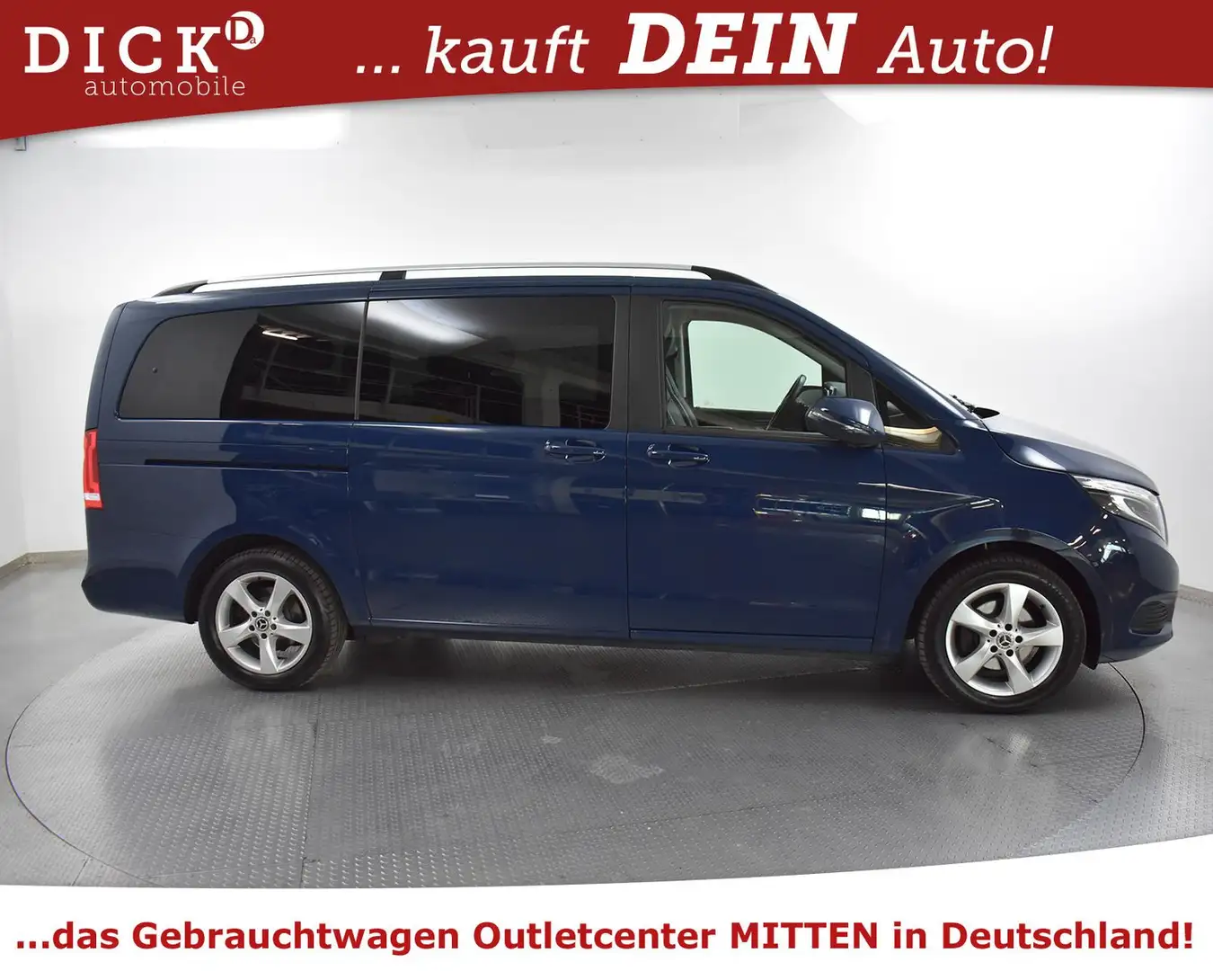 Mercedes-Benz V 220 d 7G Lang Avantg 8SI+LEDER+SHZ+LED+KAM+AHK+ Bleu - 2