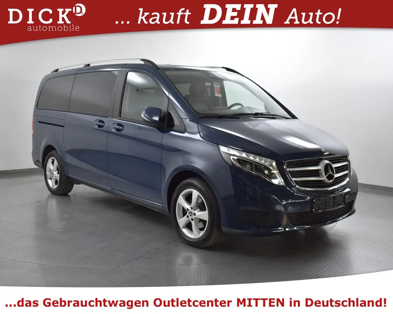 Mercedes-Benz V 220 d 7G Lang Avantg 8SI+LEDER+SHZ+LED+KAM+AHK+ Bleu - 1
