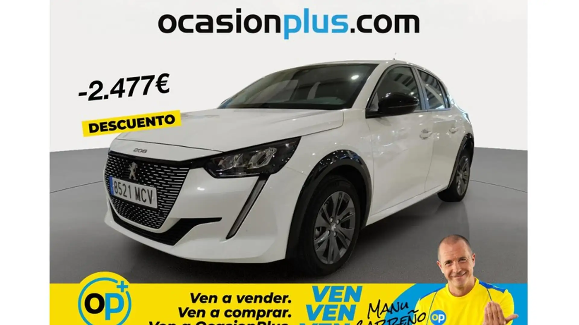 Peugeot 208 Active Pack Eléctrico 100kW Blanco - 1