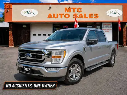 Silver 2022 Ford F-150 Pickup Truck Four-Wheel Drive Automatic