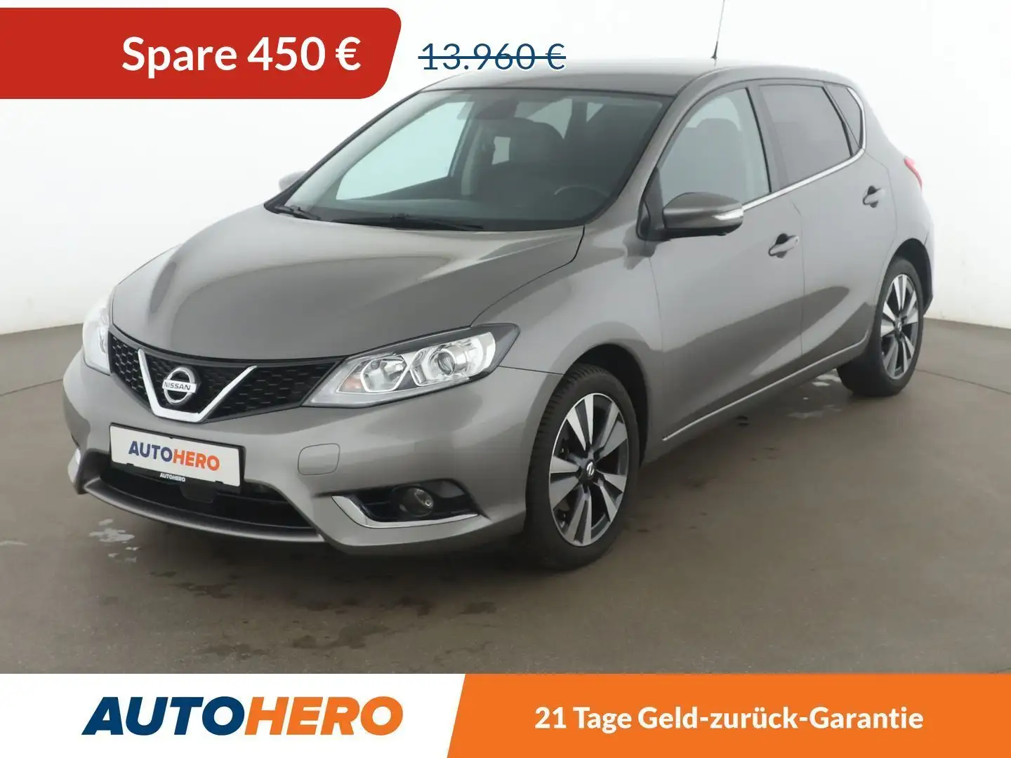Nissan Pulsar 1.2 Tekna Aut.*NAVI*TEMPO*CAM*SHZ*ALU* Grau - 1