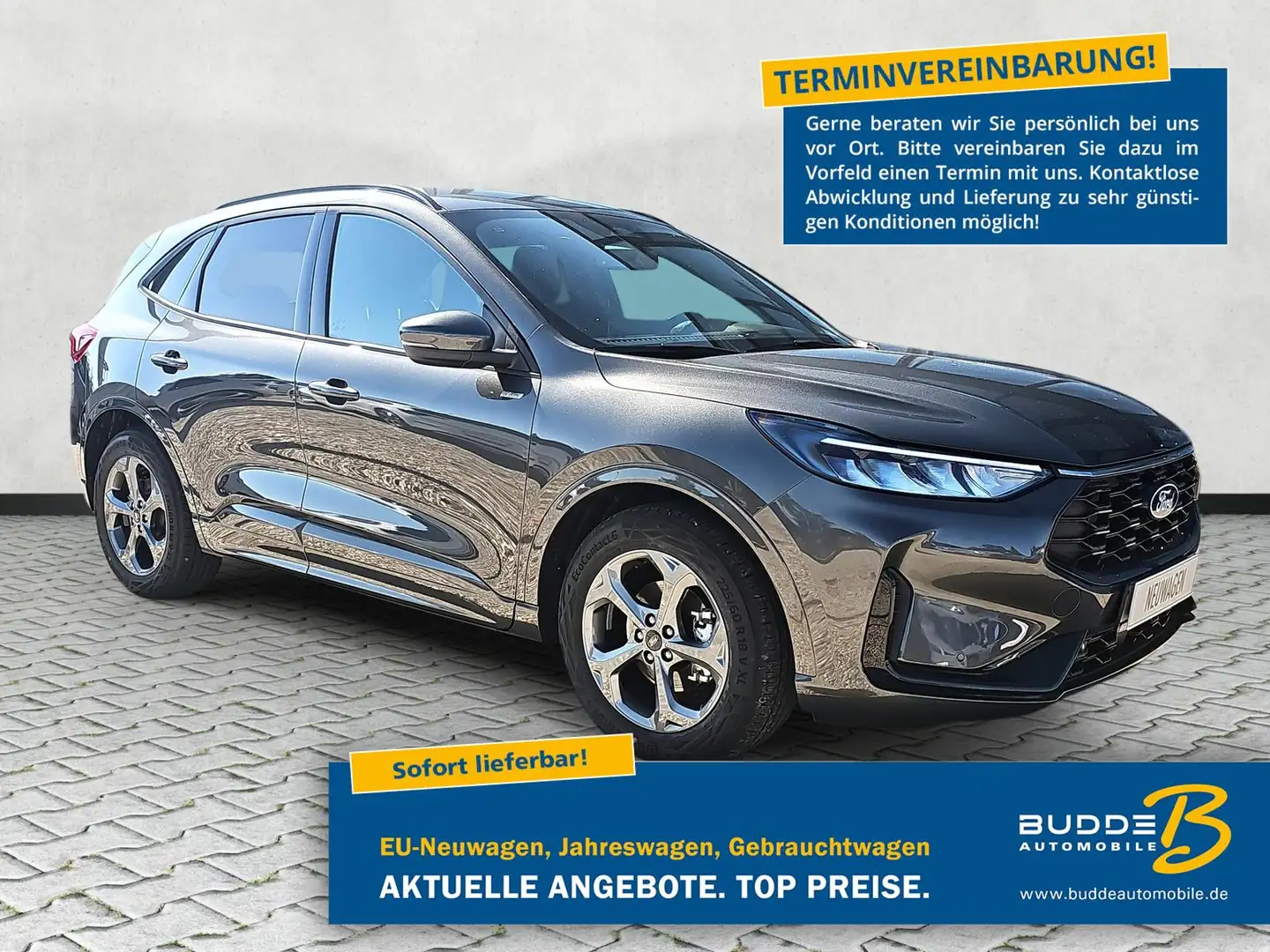 Ford Kuga 2.5 FHEV ST-Line Navi Kamera Key Free Grijs - 1