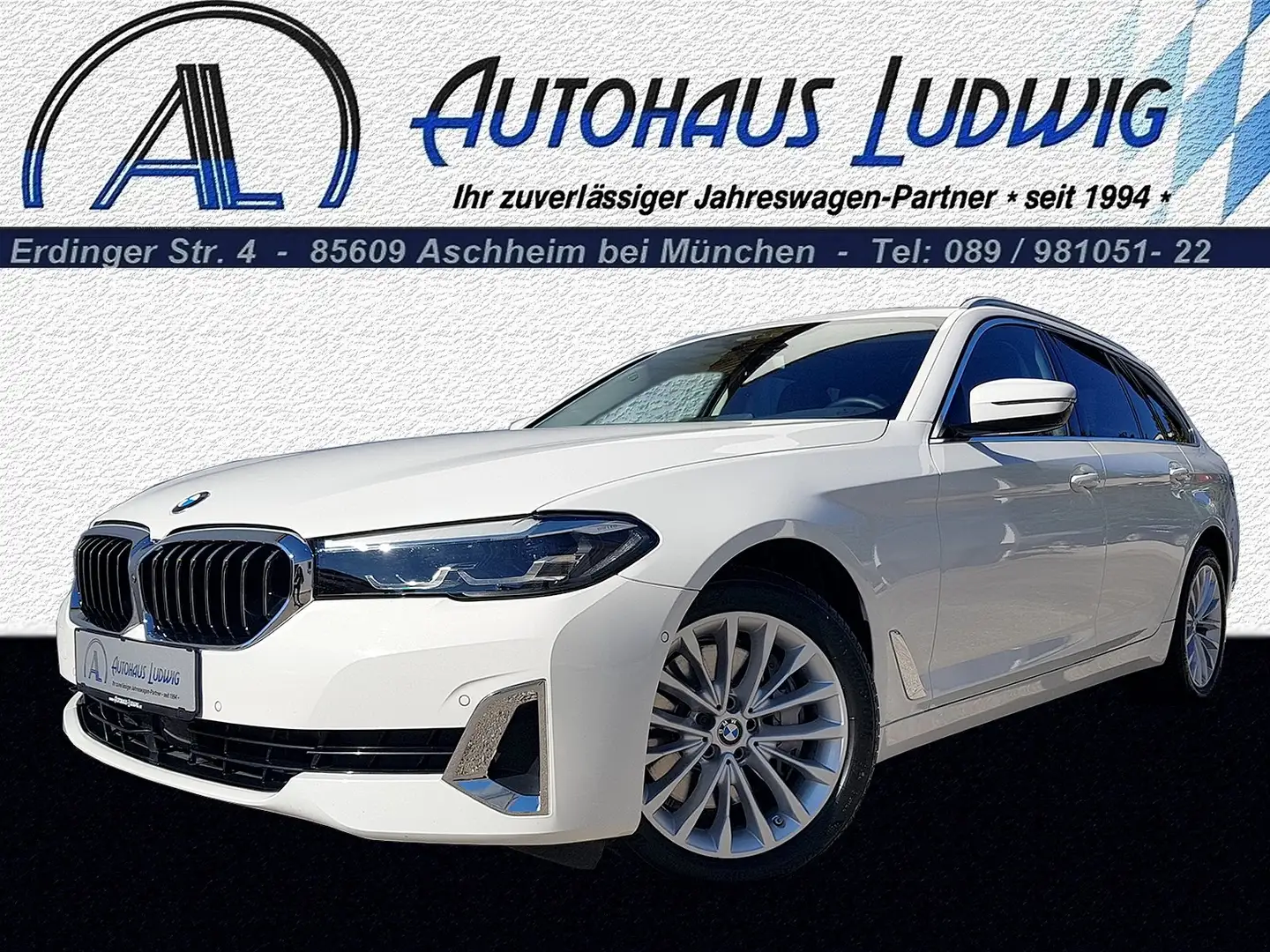 BMW 530 d xDrive Tour*360*Standh*AHK*Pano*Ass-Prof*90.170 Weiß - 1
