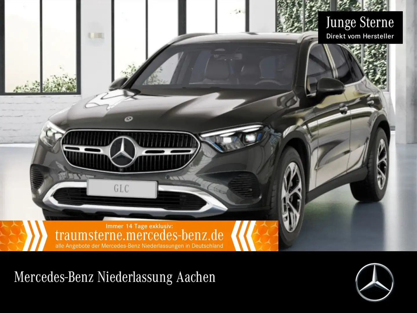 Mercedes-Benz GLC 300 e 4M AVANTG+360+AHK+BURMESTER+SITZKLIMA+9G Grau - 1