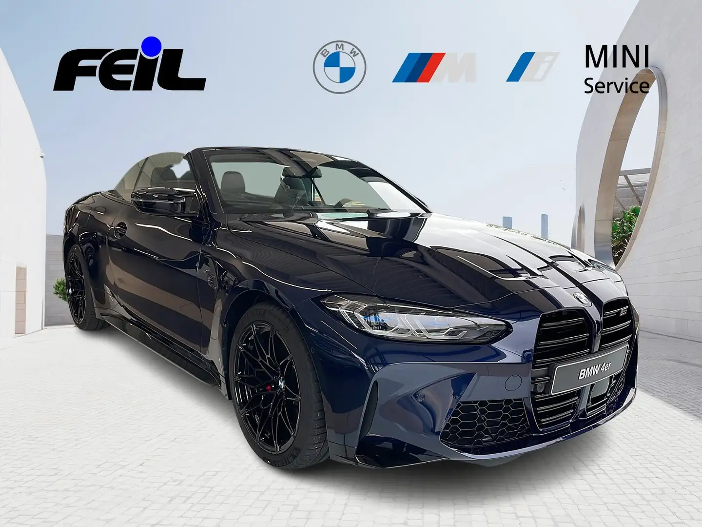 BMW M4 Cabrio  Competition M xDrive Head-Up HK HiFi Blau - 2