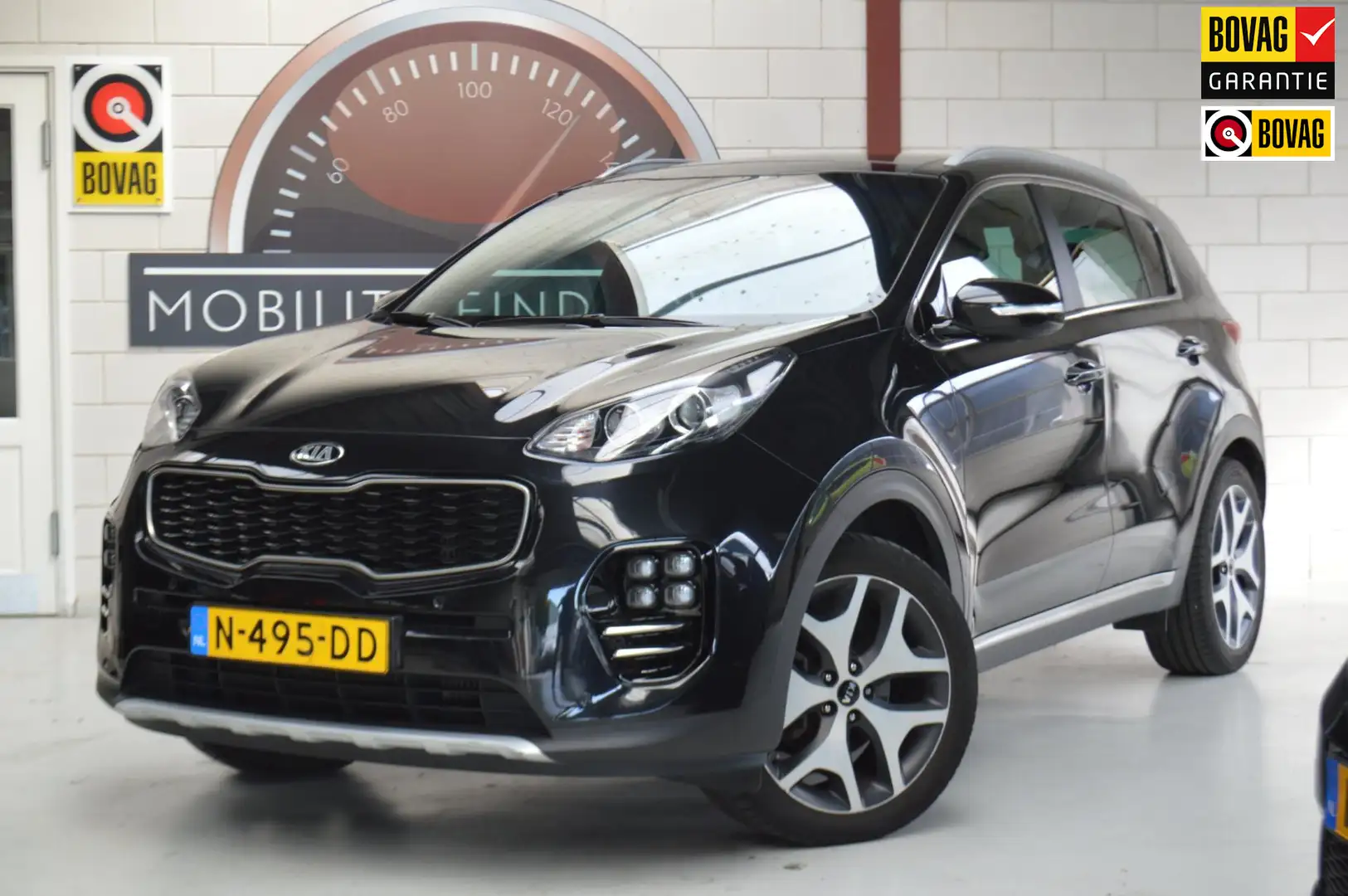 Kia Sportage 1.6 T-GDI GT-Line 177PK 1900KG trekken, DEALERONDE Zwart - 1