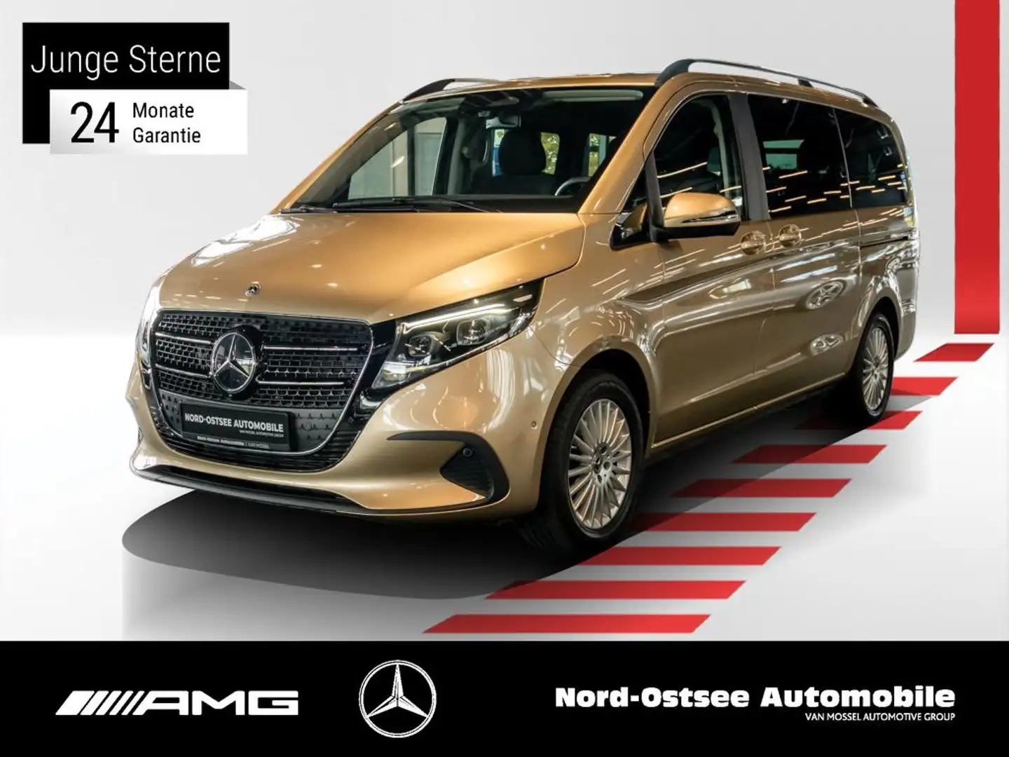 Mercedes-Benz V 220 STYLE MOPF 4MATIC AIRMATIC LIEGEPAKET MBUX Gold - 1