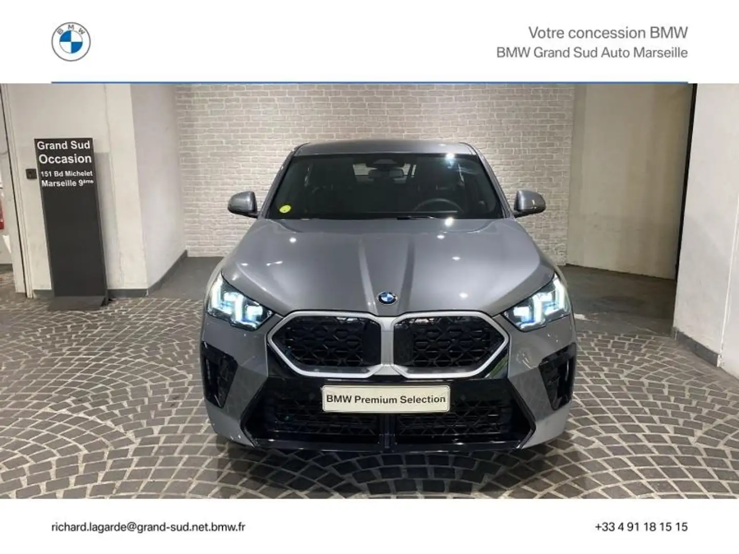BMW X2 sDrive20dA 163ch M Sport DKG7 Gris - 2