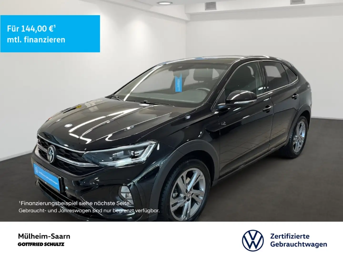 Volkswagen Taigo 1.5 TSI DSG R-Line Navi LED APP-Connect ACC Schwarz - 1