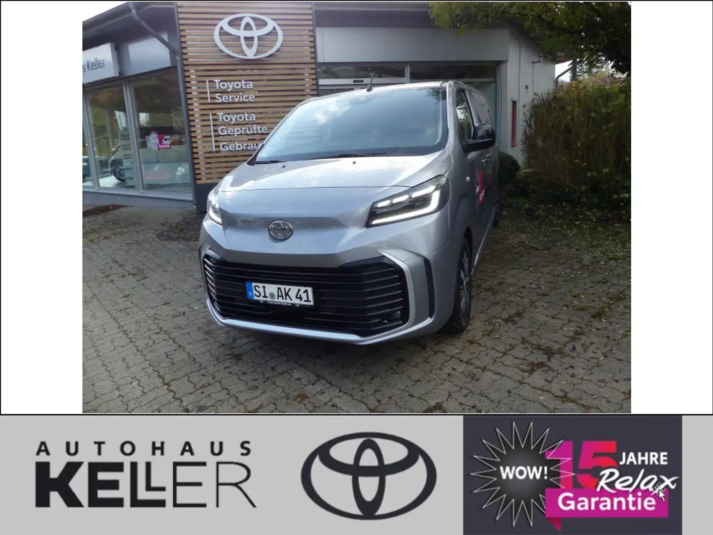 Toyota Proace 2,0-l-D-4D L1 (8-Si.) Autm. Verso Teamplayer Silber - 2