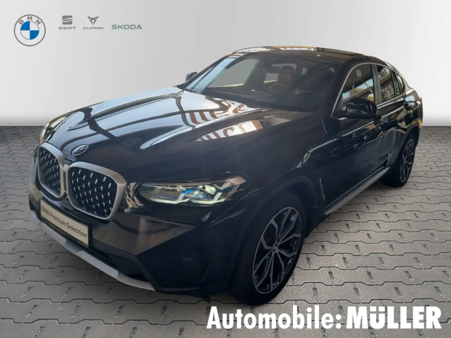 BMW X4 20 d Laserlicht HUD StandHZG Navi Leder Soundsyste Schwarz - 1
