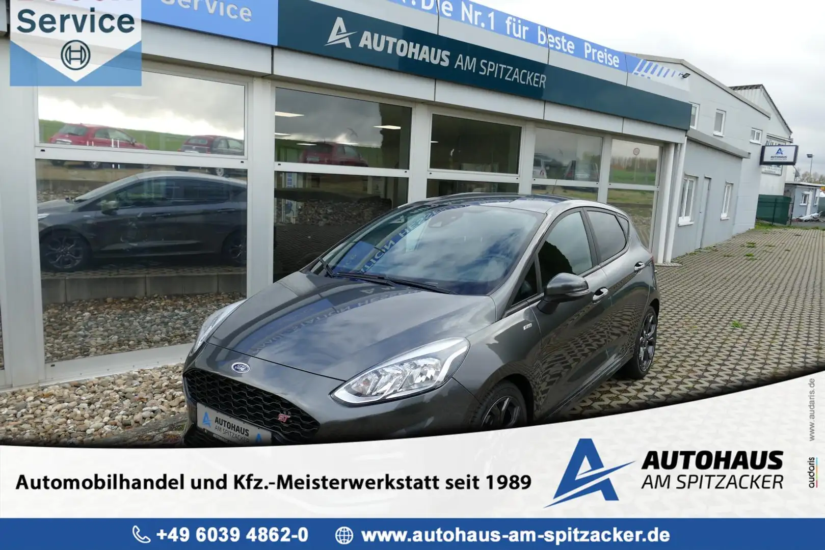 Ford Fiesta 1.0 ST-Line Automatik SHZ KLIMAAUT PDC Gris - 1