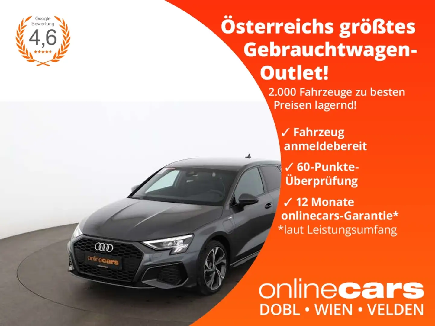 Audi A3 Sportback 40 TFSI e S-Line Aut LED RADAR NAVI Grau - 1