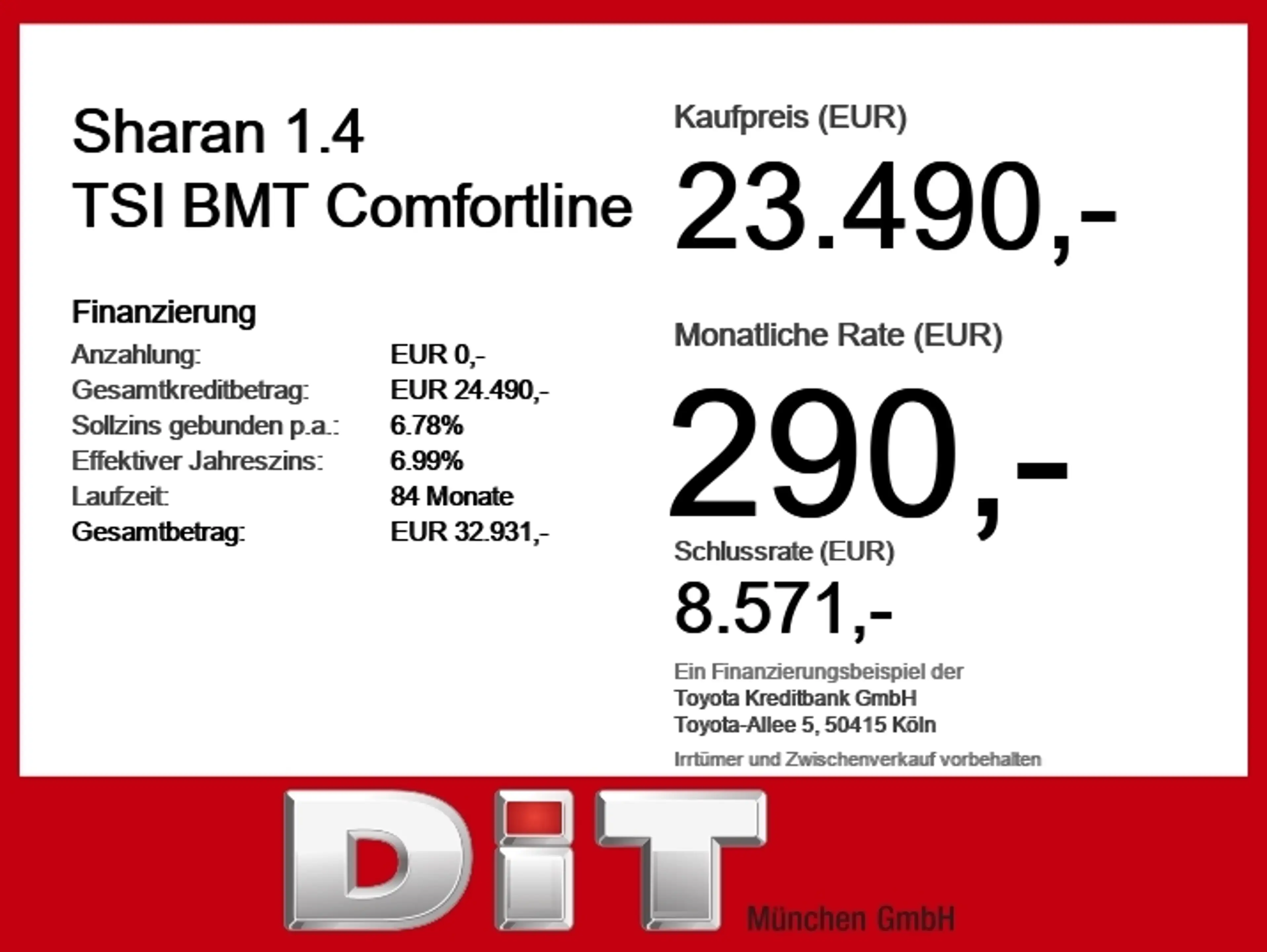 Volkswagen Sharan 1.4 TSI BMT Comfortline 7 Sitzer*1.Hand — photo 5