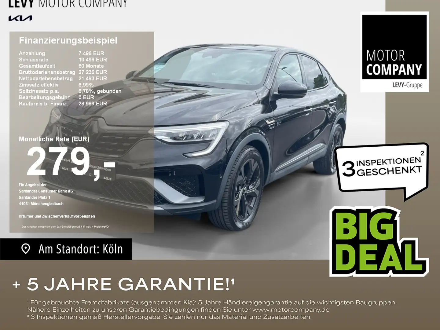 Renault Arkana 1.6 E-TECH 145 E-Tech Engineered +BOSE Zwart - 1