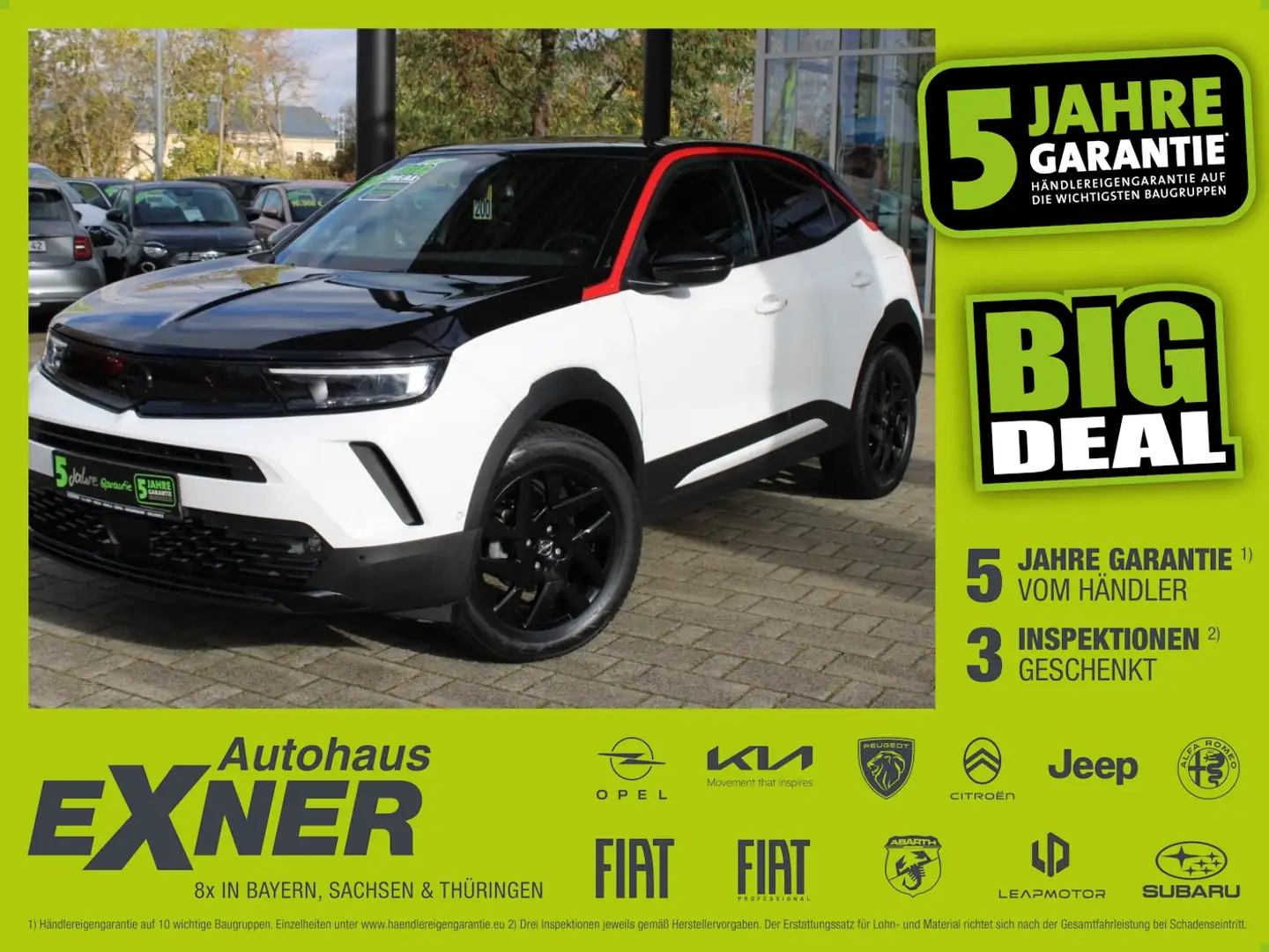 Opel Mokka 1.2 Turbo GS LINE LED+SHZ+Kam.+LM+DAB Weiß - 1