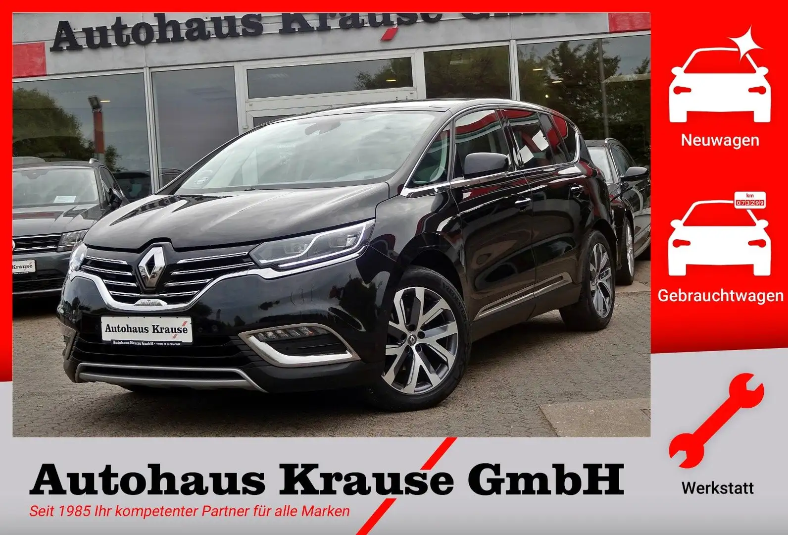 Renault Espace V 2.0dCi EDC Initiale Paris 7Sitzer Fekete - 1