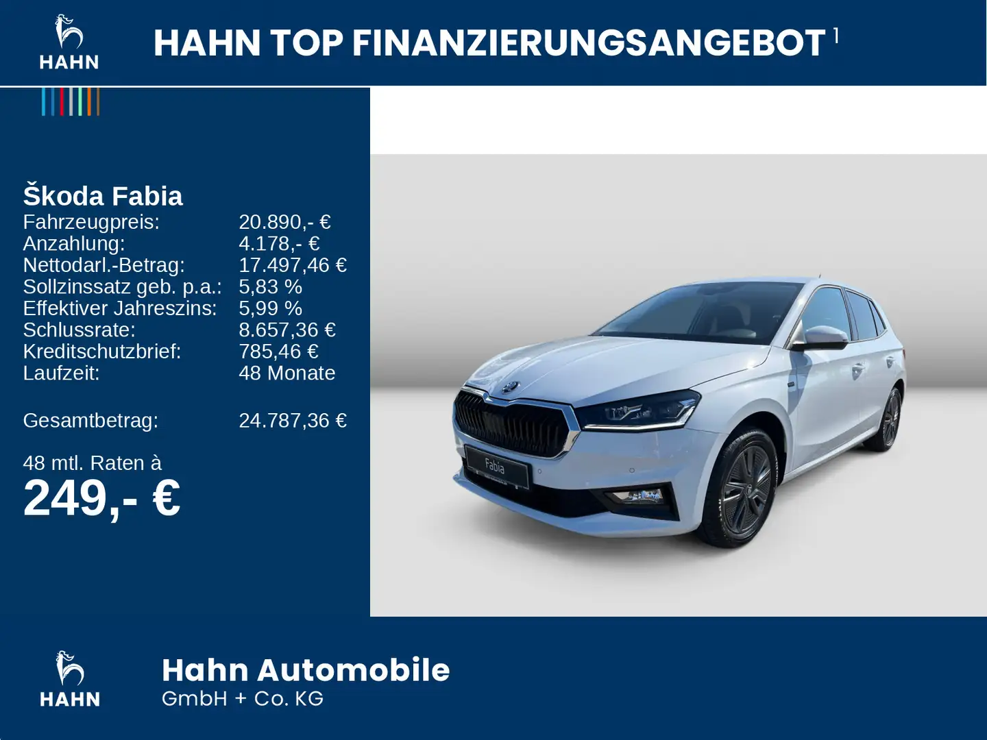 Skoda Fabia Tour TSI 95PS 70 KW WInterP Fahrassistenz Weiß - 2