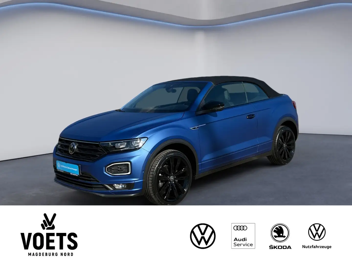 Volkswagen T-Roc Cabriolet 1.5TSI DSG R-Line LED+NAV+AHK+ Bleu - 1