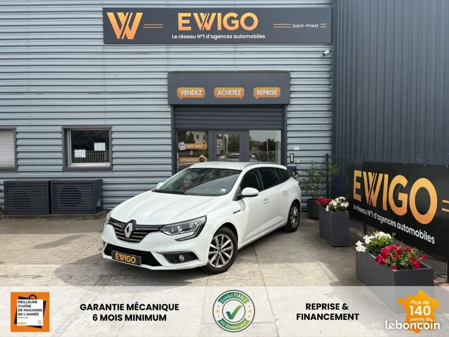 Renault Megane Mégane ESTATE 1.2 TCE 130ch ENTRETIEN CONSTRUCTEUR Blanc - 1