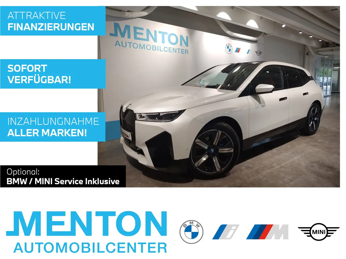BMW iX xDrive50 Sportpaket/Head-Up/HK/HiFi Weiß - 1