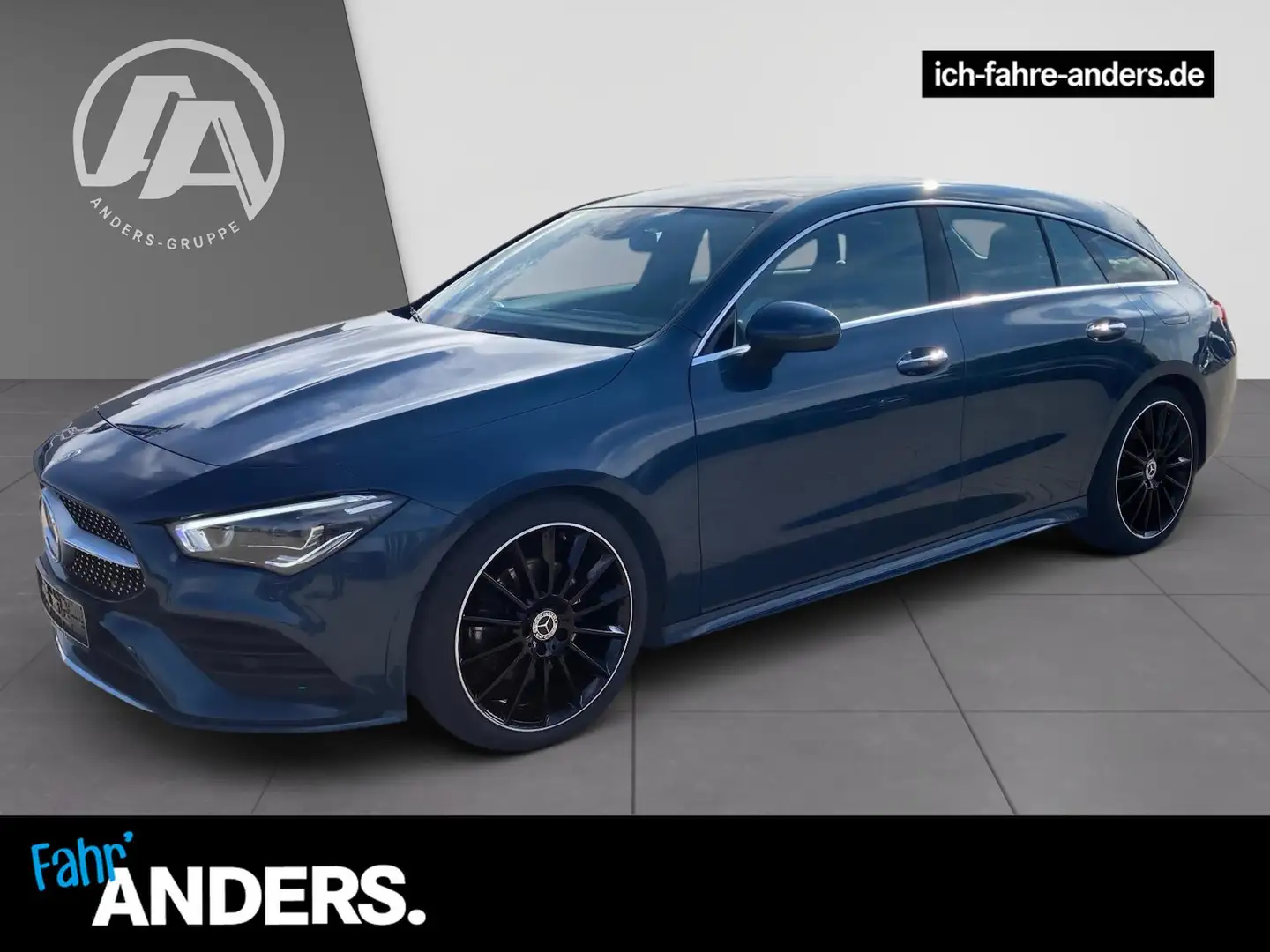 Mercedes-Benz CLA 220 d 4M SB AMG+MBUX+Pan+AHK+LED+Kam+Sitzkl. Blauw - 1