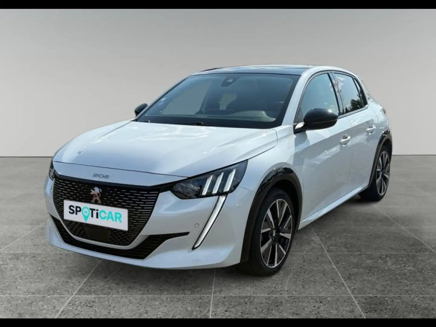 Peugeot 208 1.2 PureTech 100ch S\u0026S GT Line EAT8 Blanc - 1