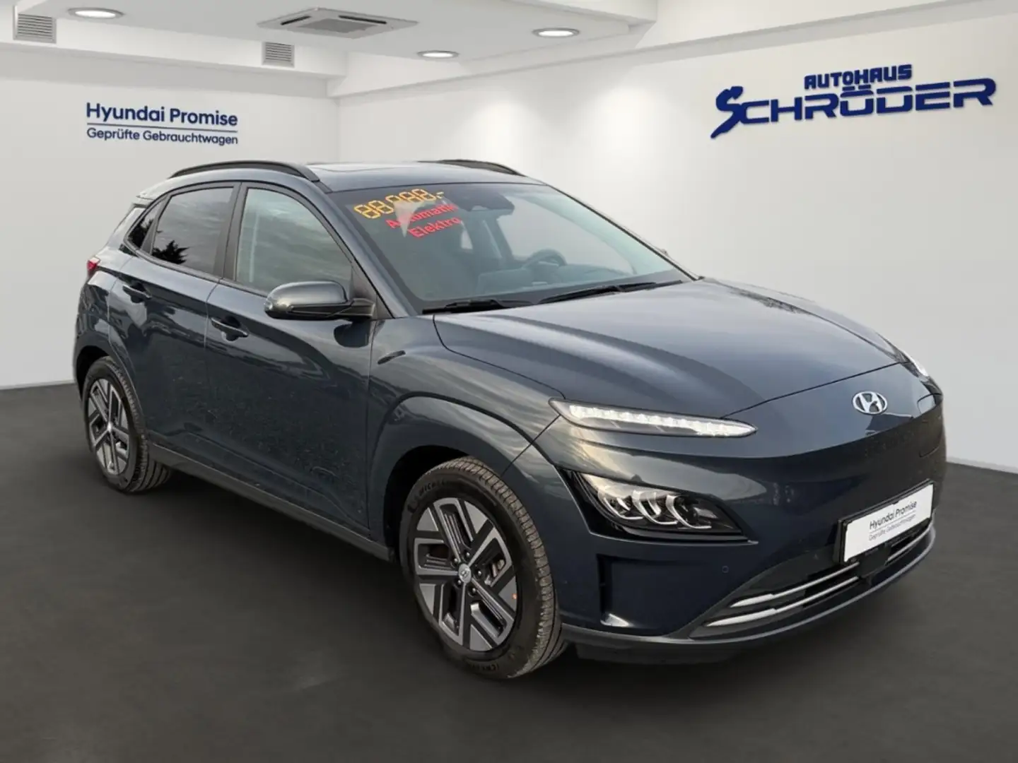 Hyundai KONA Elektro 64 kwh Prime Schiebedach Navi Kamera LED Bleu - 2