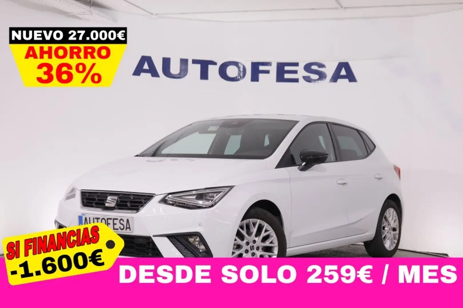 SEAT Ibiza 1.0 TSI 115CV FR 40 ANIVERSARIO 5P # IVA DEDUCIBLE Blanco - 1