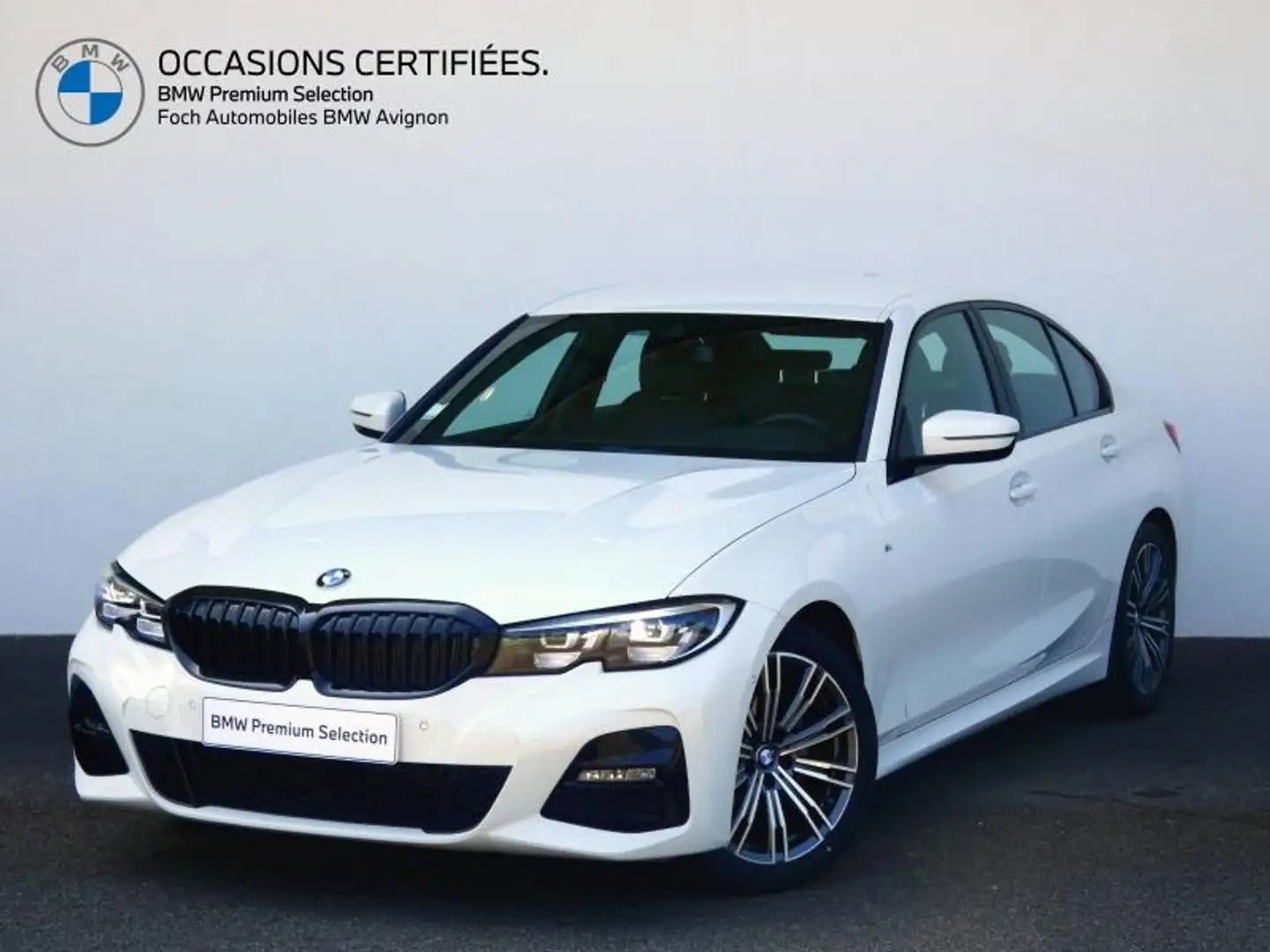 BMW 316 316dA MH 122ch M Sport Blanc - 1