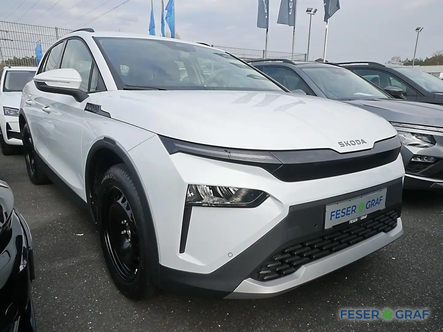 Skoda Elroq 50 55 kWh AHK,SHZ,NAVI Blanco - 2